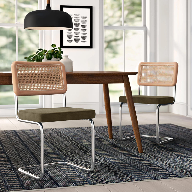 Gilman Velvet Upholstered Dining Chair AllModern